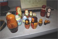 COLLECTION OF RUSSIAN STACK DOLLS