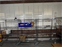 Mobile Wire Shelving Units