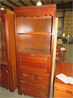 BROYHILL CHERRY 3 DR DROP FRONT STORAGE CABINET