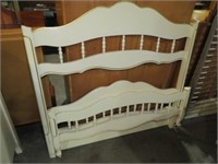 FRENCH PROV. TWIN  SIZE BED WITH RAILS