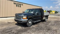 2000 Ford F350 Flatbed Truck,