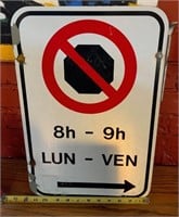 Metal , No Parking Sign