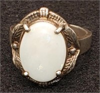 (KC) Sterling Silver Opal Ring (8.0 grams) (size