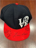 WWE signed hat by Victoria, Lisa Marie, Tara, WPF
