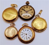 (X) Goldtone Pocket Watches - Sears Roebuck and