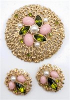 (DT) Sarah Coventry Fashion Spendor Brooch (2.5"