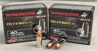 (2x) 20 Rnds Winchester Defender JHP 40 S&W