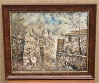 "Parisian Street Scene" Original Oil  Signed