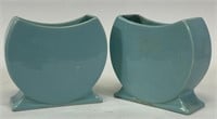 1930’s 816 Pacific Pottery Oblong Marigold Vases