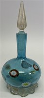 8" Murano Millifori Style Perfume Bottle