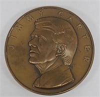 1977 Jimmy Carter Bronze Inaugural Medallion