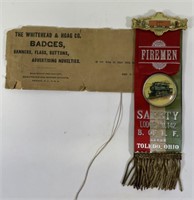 Brotherhood of Locomotive Firemen Pinback Badge
