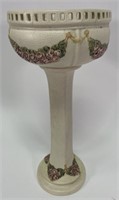 Weller Pottery Rose Pedestal Compote
