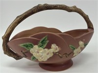 Roseville Pottery 310-10" Apple Blossom Basket