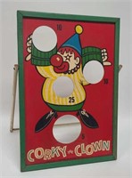 1950's Corky The Clown Carnival Game Board