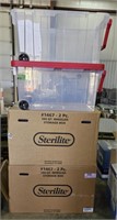 Sterilite #1467 160 Qt. Wheeled Storage Boxes, 2