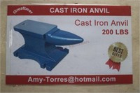 Unused Cast Iron Anvil