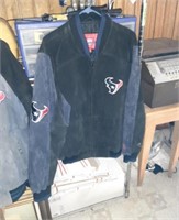 NFL Houston Texans Leather Jacket - size medium