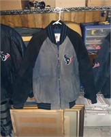 NFL Houston Texans Leather Jacket - size large