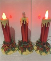 MCM Candle Lights w/plastic bottom candlerings