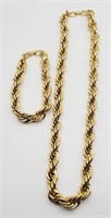 (P) Napier Goldtone Heavy Chain Necklace and