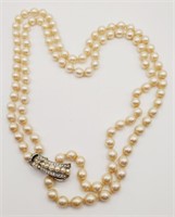 (Q) Vendome Cultured Pearl Necklace (35" long)