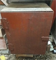 Metal Cabinet Tool Box w contents  22x18x19