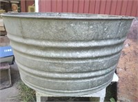 Large Galvanized Bucket w Handles11 1/2x23