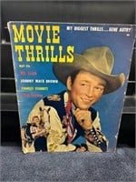 Vintage WESTERN Roy Rogers Movie Thrills Comic Mag