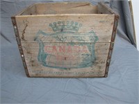 Vintage Canada Dry Ginger Ale Wooden Crate