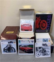 Motorcycle & Classic Car Info Cards Encyclopedia
