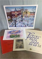 Art Prints Sketches Christmas Vintage