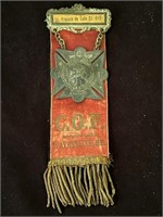 COF Antique Fraternal Ribbon Badge Catholic Order