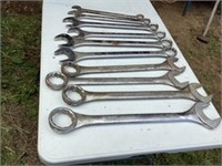 Assortment of open end wrenches 1-3/8 to 2-1/2