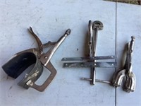 Assortment of clamps and vise grips