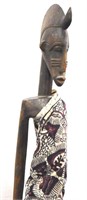 TALL Carved Wood African Man Figure