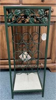 Hand Painted Tile Wine Rack