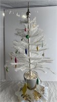 Feather Tree 19"  with Vintage Ornaments and