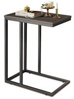 WLIVE Side Table, C Shaped End Table for Couch,