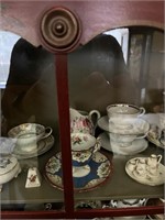 Cabinet of Tea cups
