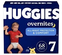 Huggies Overnites Nighttime Diapers Size 7 68Ct