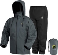 TideWe Rain Suit, Waterproof Breathable 2pc Medium