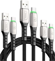 INIU USB C Cable 3pk 6.6+3.3+1.6ft