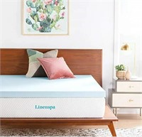 Linenspa 3'' memory foam mattress topper - Queen