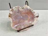 FLOWER AGATE W/STAND