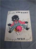 Antique Black Memorabilia Get Well Soon Card