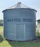 Westeel Rosco 1350 Bin on poor wood floor