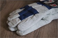 Men's leather work gloves