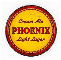 Vintage Metal Phoenix Cream Ale Bar Serving Tray
