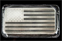 Coin 10 Troy Ounce Silver Bar - American Flag